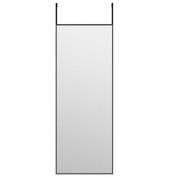 Door Mirror Black 30x80 cm | Stylish & Space-Saving Design