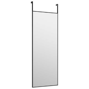 Door Mirror Black 30x80 cm | Stylish & Space-Saving Design