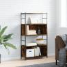 Bookshelf Smoked Oak 80x30x145.5 cm Engineered Wood and Iron Colour smoked oak Quantity in Package 1 Height 145.5 cm Model shelf 