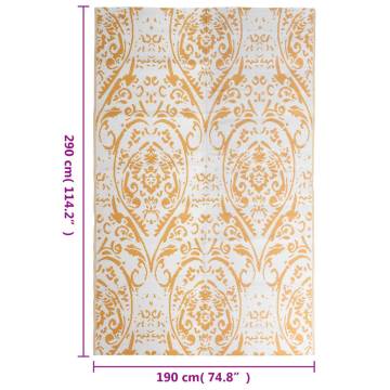 Trendy Outdoor Carpet Orange & White 190x290 cm - Hipomarket