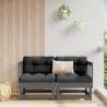 Corner Sofas with Cushions 2 pcs Grey Solid Wood Pine Colour grey pine Quantity in Package 1 Model 2x corner 