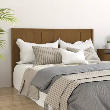 Honey Brown Bed Headboard - Solid Pine Wood | Hipo Market