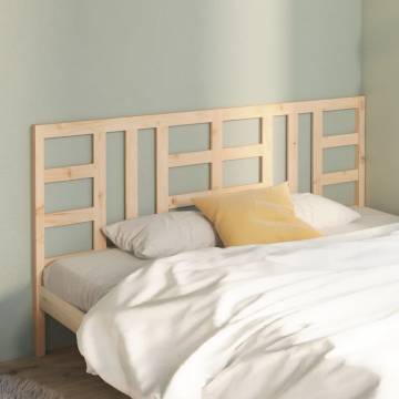 Solid Wood Pine Bed Headboard 206x4x100 cm for Stylish Bedrooms