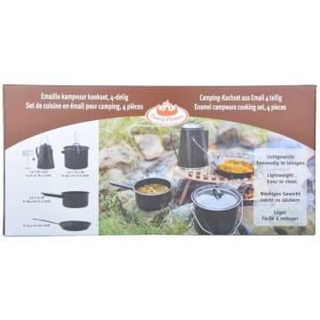 Esschert Design Four Piece Outdoor Cooking Set - Black FF215