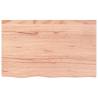 Light Brown Bathroom Countertop - 80x50 cm Solid Wood