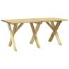 Garden Table 160x73x70 cm - Durable Impregnated Pinewood