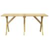 Garden Table 160x73x70 cm - Durable Impregnated Pinewood