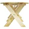 Garden Table 160x73x70 cm - Durable Impregnated Pinewood