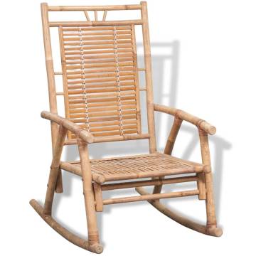 Rocking Chair Bamboo - Stylish & Durable for Indoor & Outdoor