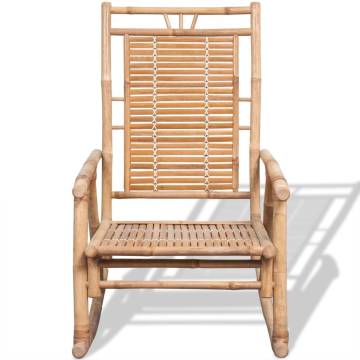 Rocking Chair Bamboo - Stylish & Durable for Indoor & Outdoor