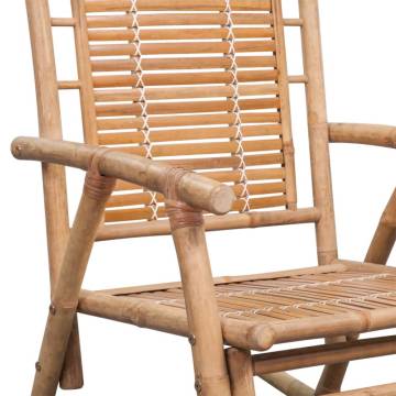 Rocking Chair Bamboo - Stylish & Durable for Indoor & Outdoor