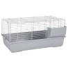 Small Animal Cage Grey 80x45x39 cm - Durable & Secure Home