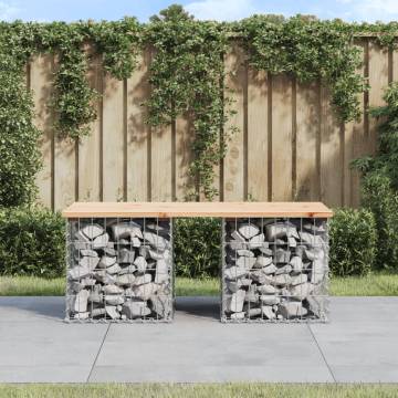 Garden Bench Gabion Design - Solid Pine - 103x44x42 cm