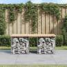 Garden Bench Gabion Design 103x44x42 cm Solid Wood Pine Colour natural pine Size 44 x 103 x 42 cm Quantity in Package 1 Number of 