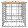 Garden Bench Gabion Design - Solid Pine - 103x44x42 cm