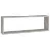 Wall Cube Shelf Set - Concrete Grey | 4 pcs | Stylish Storage