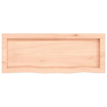 Wall Shelf 80x30 cm Solid Oak - Untreated & Handmade