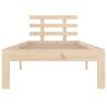 Solid Wood Bed Frame 100x200 cm | Stylish & Sturdy Design