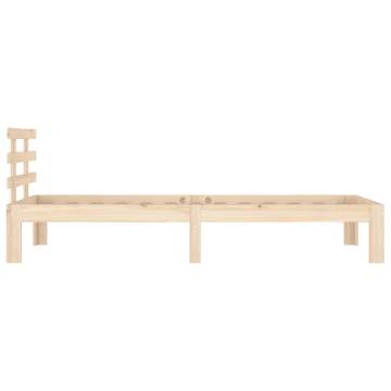 Solid Wood Bed Frame 100x200 cm | Stylish & Sturdy Design