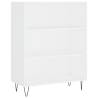 Stylish Highboard White 69.5x32.5x180 cm | Hipomarket