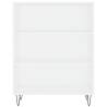 Stylish Highboard White 69.5x32.5x180 cm | Hipomarket