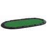 10-Player Folding Poker Tabletop - Green 208x106 cm