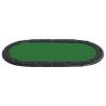 10-Player Folding Poker Tabletop - Green 208x106 cm