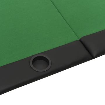 10-Player Folding Poker Tabletop - Green 208x106 cm