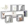 Car-Shaped Wall Shelf - Concrete Grey | Stylish Storage Solution