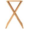 Stylish Folding Stool - Solid Teak Wood - 40x32.5x70 cm