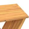 Stylish Folding Stool - Solid Teak Wood - 40x32.5x70 cm