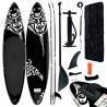 Inflatable Stand Up Paddleboard Set 366x76x15 cm Black Colour black Size 366 x 76 x 15 cm 