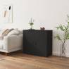 Sideboard Black 80x33x70 cm Engineered Wood Colour black Quantity in Package 1 