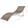 Folding Sun Loungers 2 pcs - Taupe Textilene | HipoMarket