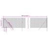 Chain Link Fence Anthracite 1.1x25m - Durable & Secure