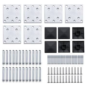 Fence Panel Set WPC 792x - Durable Garden & Residential Fencing