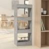 Stylish Concrete Grey Book Cabinet & Room Divider | HipoMarket