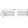 Chain Link Fence Silver 0.8x10 m | Durable & Versatile