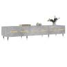 Stylish Concrete Grey TV Cabinet - Engineered Wood | Hipomarket