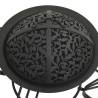 Stylish 49 cm Steel Fire Pit with Poker - Outdoor Heating