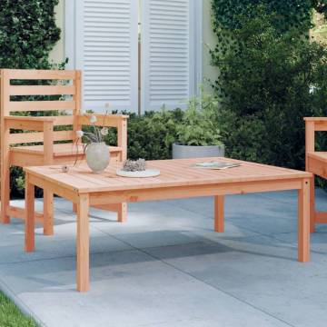 Garden Table - Solid Wood Douglas | 121x82.5 cm - Hipomarket