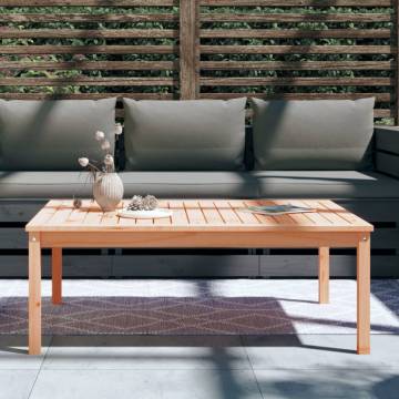 Garden Table - Solid Wood Douglas | 121x82.5 cm - Hipomarket