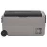 Cool Box with Wheel & Handle - 60L Black & Grey Portable Cooler