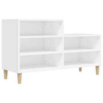 Shoe Cabinet White 102x36x60 cm | Stylish Storage Solution