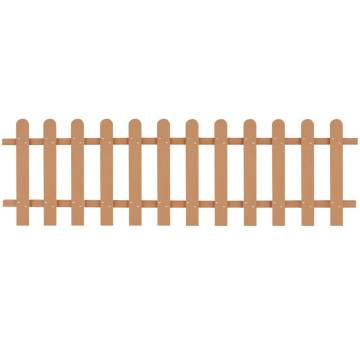 Picket Fence WPC 200x60 cm - Durable Garden Barrier