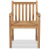 Outdoor Chairs 2 pcs Solid Teak Wood - Durable Garden Furniture