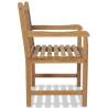 Outdoor Chairs 2 pcs Solid Teak Wood - Durable Garden Furniture