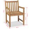 Outdoor Chairs 2 pcs Solid Teak Wood - Durable Garden Furniture