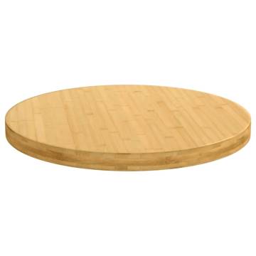 Bamboo Table Top Ø80 cm - Versatile & Easy to Clean | HipoMarket