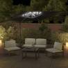 Elegant LED Cantilever Umbrella Black 400x300 cm - HipoMarket